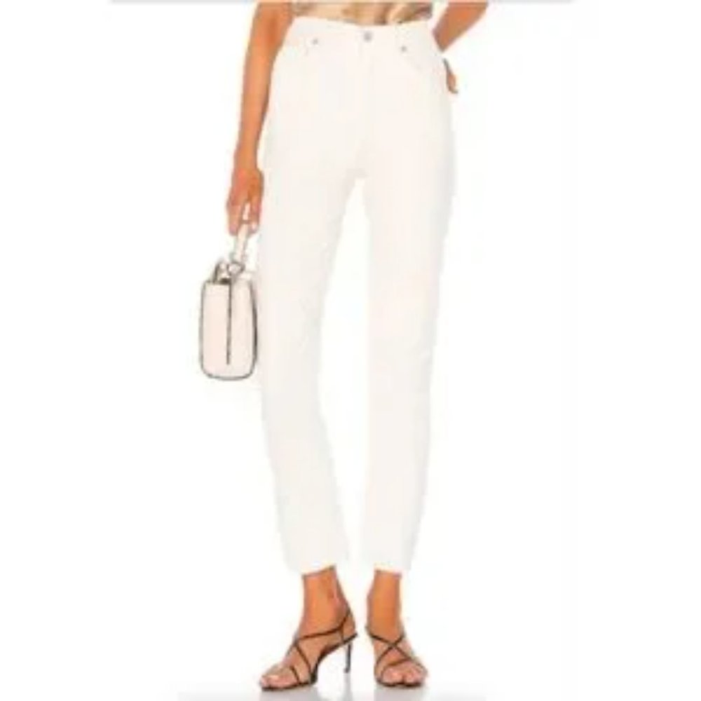 Agolde | Remy High Rise Straight Jean in Paper (Off-White/Cream) - Picture 2 of 6